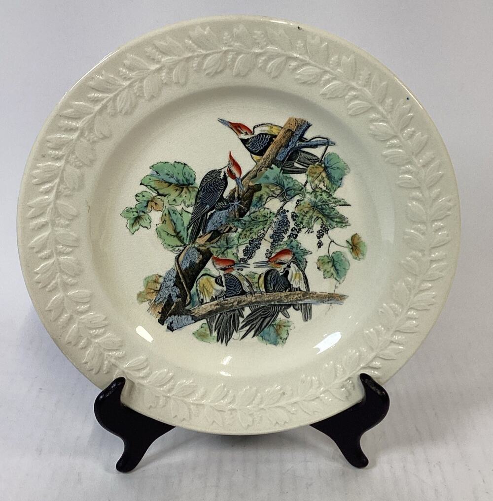 VTG Adams England Audubon Birds of America Pileated Woodpecker Collector Plate